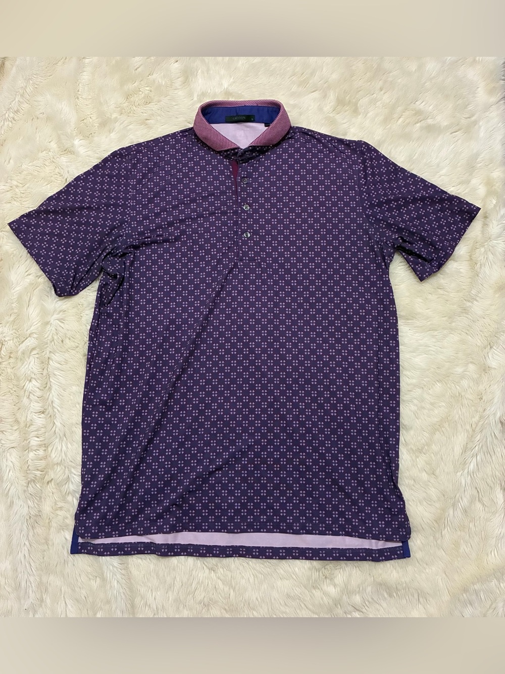 Greyson Pineapple Express Polo, Purple / Pink, Men’s Large